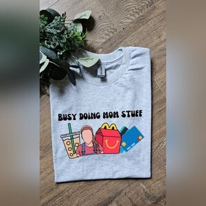 Cute busy doing mom stuff popular Ms Rachel coffee momlife tee